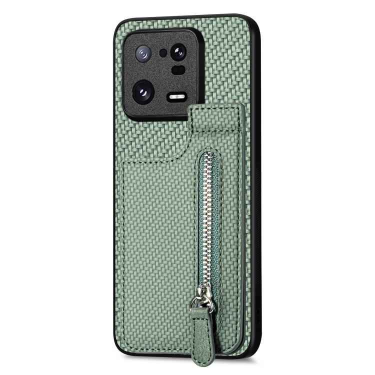 Carbon Fiber Vertical Flip Zipper Phone Case, For Redmi 15C 5G / 4G Glodal 171mm, For Xiaomi 15T, For Redmi K80 Pro / Poco F7 Ultra, For Redmi K80 / Poco F7 Pro, For Redmi Turbo 4, For Xiaomi Poco X7 Pro, For Redmi Note 12 5G, For Xiaomi 13 Pro        ...