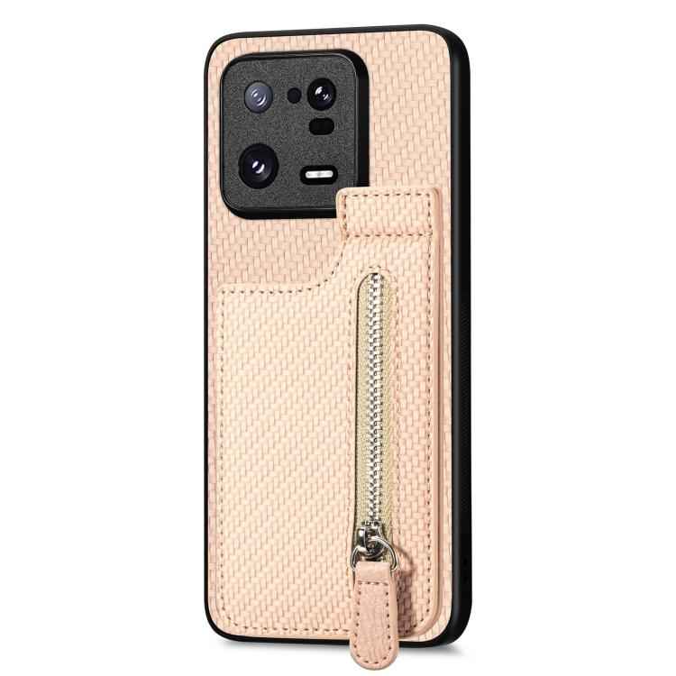 Carbon Fiber Vertical Flip Zipper Phone Case, For Redmi 15C 5G / 4G Glodal 171mm, For Xiaomi 15T, For Redmi K80 Pro / Poco F7 Ultra, For Redmi K80 / Poco F7 Pro, For Redmi Turbo 4, For Xiaomi Poco X7 Pro, For Redmi Note 12 5G, For Xiaomi 13 Pro        ...