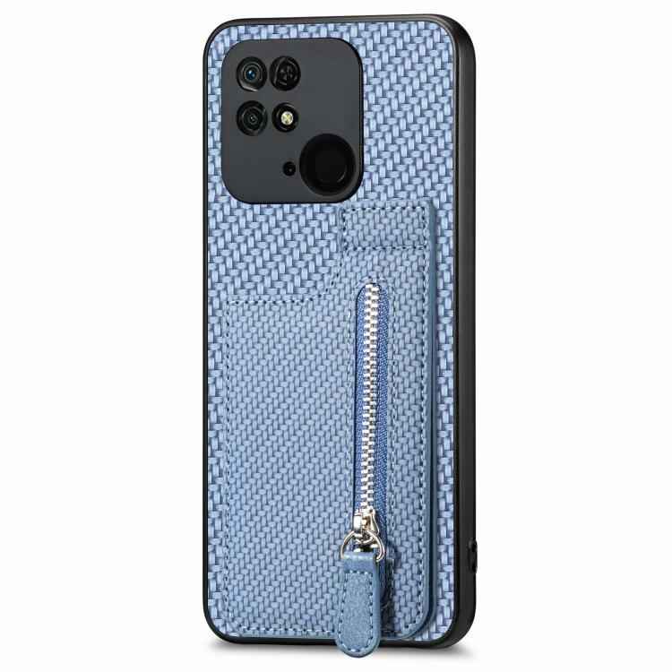 Carbon Fiber Vertical Flip Zipper Phone Case, For Xiaomi 12T, For Xiaomi POCO M5 4G, For Redmi Note 11T Pro 5G, For Redmi 10C, For Redmi Note 11 4G, For Redmi 10, For Redmi Note 10 4G