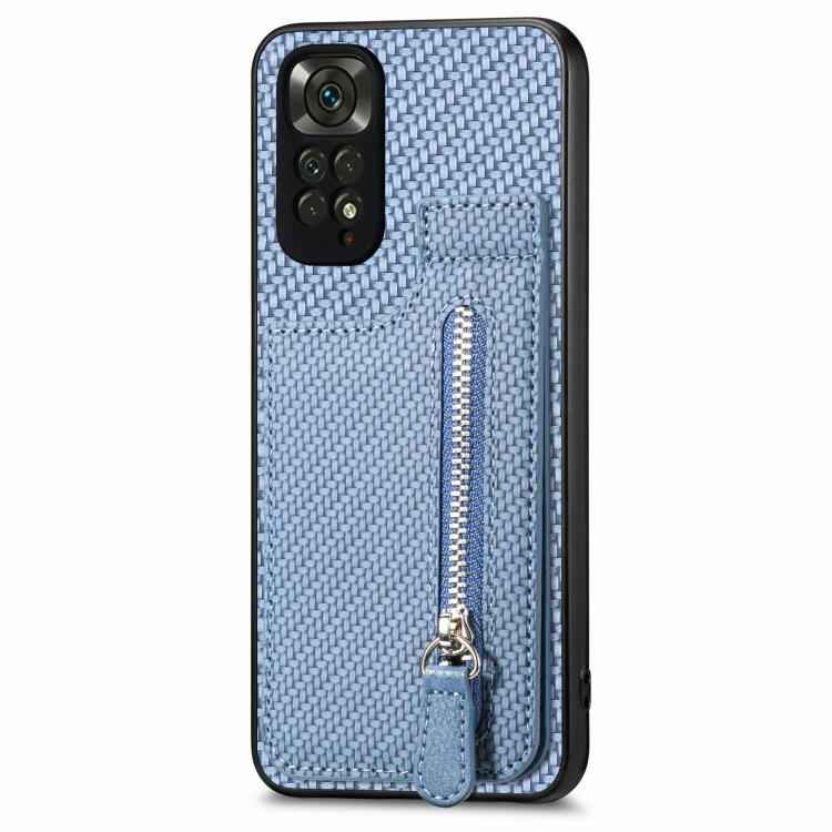 Carbon Fiber Vertical Flip Zipper Phone Case, For Xiaomi 12T, For Xiaomi POCO M5 4G, For Redmi Note 11T Pro 5G, For Redmi 10C, For Redmi Note 11 4G, For Redmi 10, For Redmi Note 10 4G