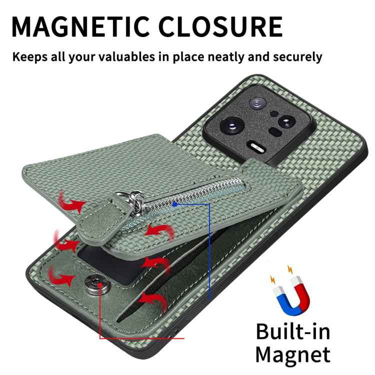 Carbon Fiber Vertical Flip Zipper Phone Case, For Xiaomi 12T, For Xiaomi POCO M5 4G, For Redmi Note 11T Pro 5G, For Redmi 10C, For Redmi Note 11 4G, For Redmi 10, For Redmi Note 10 4G