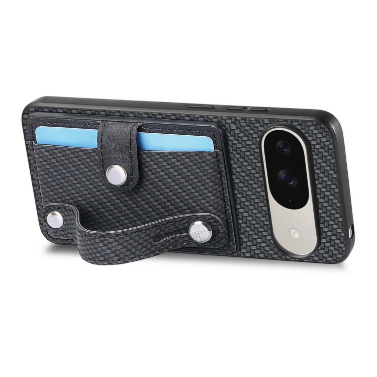 Wristband Kickstand Card Wallet Back Cover Phone Case with Tool Knife