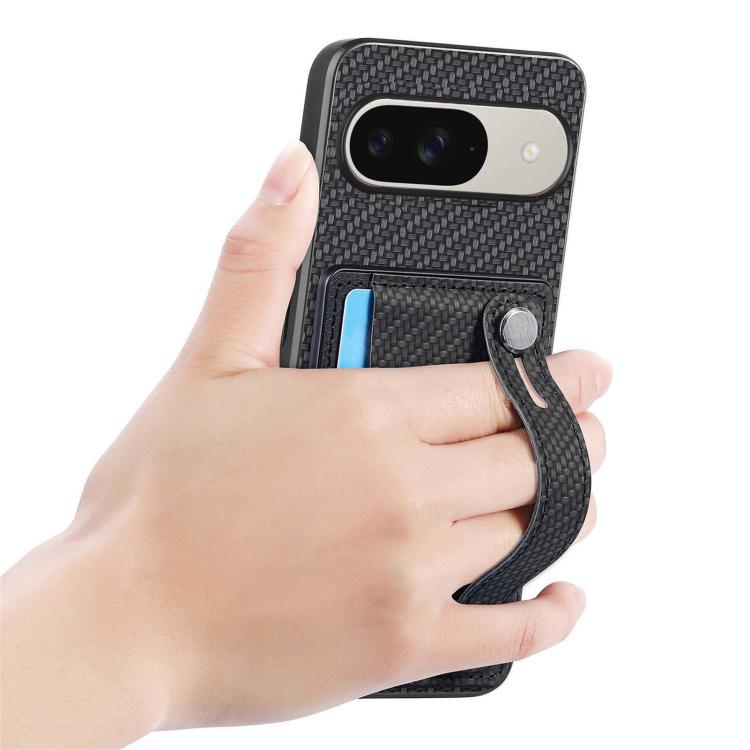 Wristband Kickstand Card Wallet Back Cover Phone Case with Tool Knife