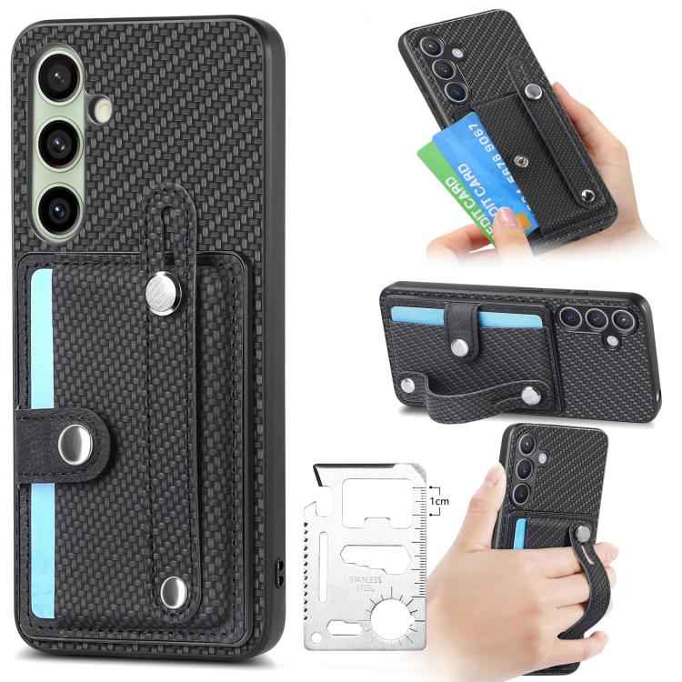 Wristband Kickstand Wallet Back Phone Case with Tool Knife, For Samsung Galaxy S25 Edge 5G, For Samsung Galaxy A56 5G, For Samsung Galaxy A36, For Samsung Galaxy S25 5G, For Samsung Galaxy S25+ 5G, For Samsung Galaxy S25 Ultra 5G�����������������������...