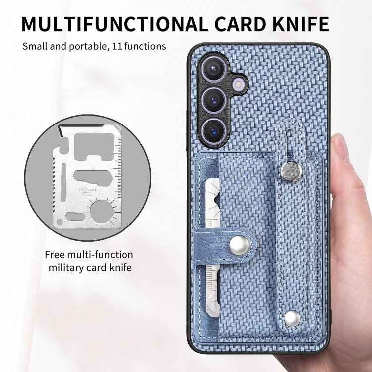 Wristband Kickstand Wallet Back Phone Case with Tool Knife, For Samsung Galaxy A50