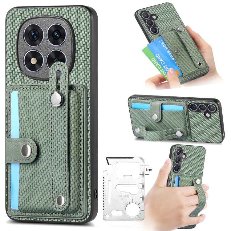Wristband Kickstand Card Wallet Back Phone Case with Tool Knife, For Redmi 15C 5G / 4G Global 171mm, For Xiaomi 15T, For Redmi K80 Pro / Poco F7 Ultra, For Redmi K80 / Poco F7 Pro, For Redmi Turbo 4, For Xiaomi Poco X7 Pro, For Xiaomi 15 Pro�����������...