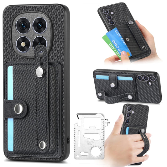Wristband Kickstand Card Wallet Back Phone Case with Tool Knife, For Redmi Note 14 Pro+ 5G, For Redmi Note 14 Pro 5G, For Xiaomi 14 Pro, For Xiaomi 14, For Redmi 12C, For Xiaomi 13 Pro, For Xiaomi 13, For Xiaomi POCO M5 4G, For Redmi Note 11 Pro 5G