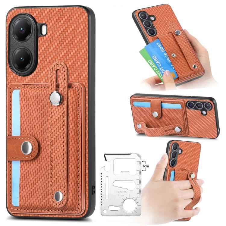 Wristband Kickstand Card Wallet Back Phone Case with Tool Knife, For Redmi 15C 5G / 4G Global 171mm, For Xiaomi 15T, For Redmi K80 Pro / Poco F7 Ultra, For Redmi K80 / Poco F7 Pro, For Redmi Turbo 4, For Xiaomi Poco X7 Pro, For Xiaomi 15 Pro�����������...