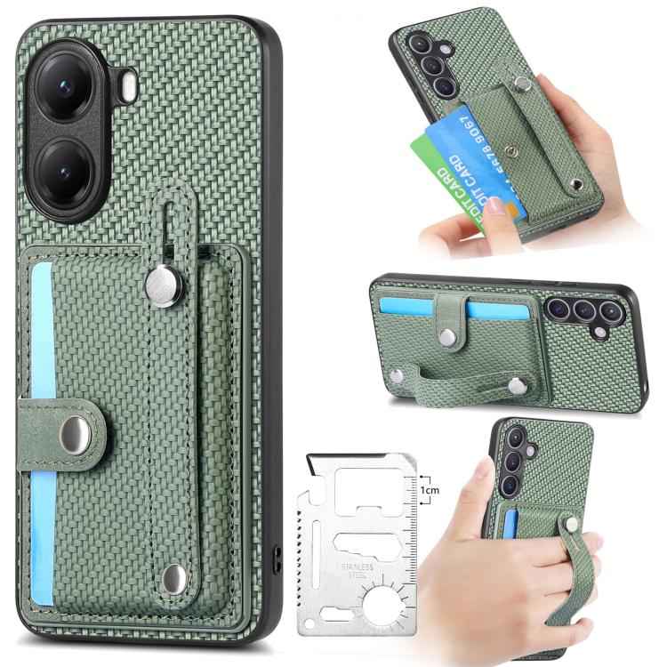 Wristband Kickstand Card Wallet Back Phone Case with Tool Knife, For Redmi 15C 5G / 4G Global 171mm, For Xiaomi 15T, For Redmi K80 Pro / Poco F7 Ultra, For Redmi K80 / Poco F7 Pro, For Redmi Turbo 4, For Xiaomi Poco X7 Pro, For Xiaomi 15 Pro�����������...