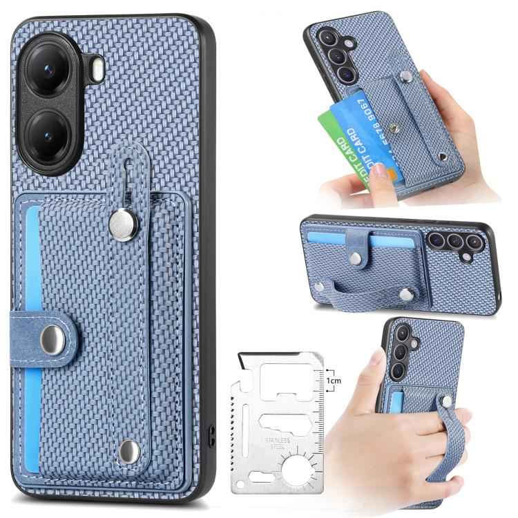 Wristband Kickstand Card Wallet Back Phone Case with Tool Knife, For Redmi 15C 5G / 4G Global 171mm, For Xiaomi 15T, For Redmi K80 Pro / Poco F7 Ultra, For Redmi K80 / Poco F7 Pro, For Redmi Turbo 4, For Xiaomi Poco X7 Pro, For Xiaomi 15 Pro�����������...