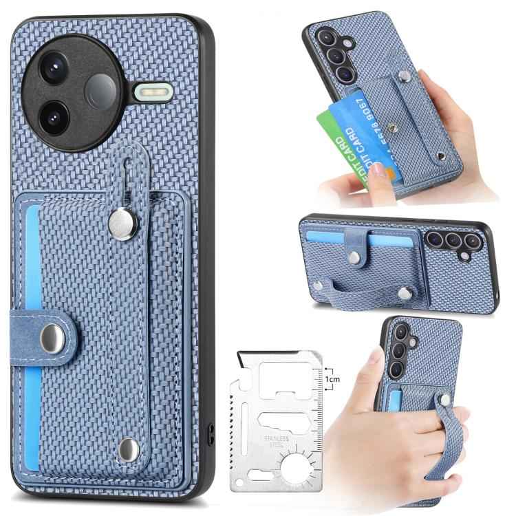 Wristband Kickstand Card Wallet Back Phone Case with Tool Knife, For Redmi 15C 5G / 4G Global 171mm, For Xiaomi 15T, For Redmi K80 Pro / Poco F7 Ultra, For Redmi K80 / Poco F7 Pro, For Redmi Turbo 4, For Xiaomi Poco X7 Pro, For Xiaomi 15 Pro�����������...