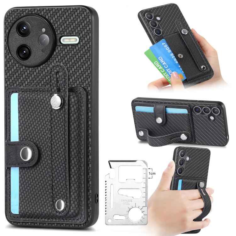 Wristband Kickstand Card Wallet Back Phone Case with Tool Knife, For Redmi 15C 5G / 4G Global 171mm, For Xiaomi 15T, For Redmi K80 Pro / Poco F7 Ultra, For Redmi K80 / Poco F7 Pro, For Redmi Turbo 4, For Xiaomi Poco X7 Pro, For Xiaomi 15 Pro�����������...