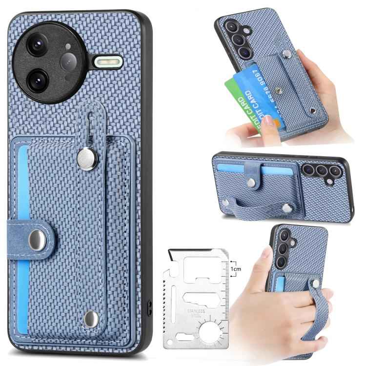 Wristband Kickstand Card Wallet Back Phone Case with Tool Knife, For Redmi 15C 5G / 4G Global 171mm, For Xiaomi 15T, For Redmi K80 Pro / Poco F7 Ultra, For Redmi K80 / Poco F7 Pro, For Redmi Turbo 4, For Xiaomi Poco X7 Pro, For Xiaomi 15 Pro�����������...