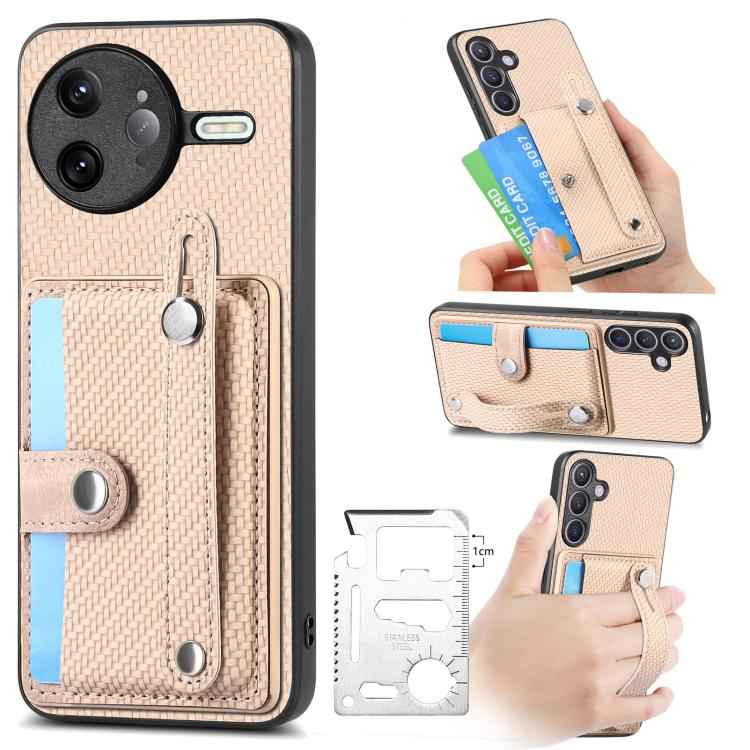 Wristband Kickstand Card Wallet Back Phone Case with Tool Knife, For Redmi 15C 5G / 4G Global 171mm, For Xiaomi 15T, For Redmi K80 Pro / Poco F7 Ultra, For Redmi K80 / Poco F7 Pro, For Redmi Turbo 4, For Xiaomi Poco X7 Pro, For Xiaomi 15 Pro�����������...