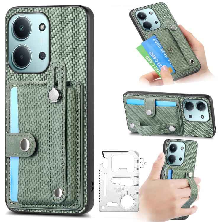 Wristband Kickstand Card Wallet Back Phone Case with Tool Knife, For Redmi 15C 5G / 4G Global 171mm, For Xiaomi 15T, For Redmi K80 Pro / Poco F7 Ultra, For Redmi K80 / Poco F7 Pro, For Redmi Turbo 4, For Xiaomi Poco X7 Pro, For Xiaomi 15 Pro�����������...