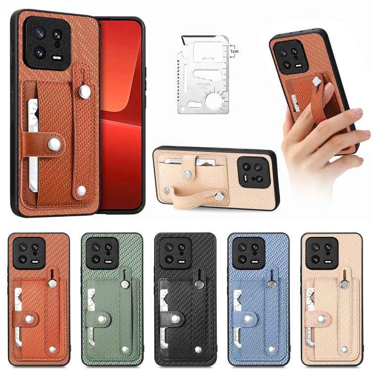 Wristband Kickstand Card Wallet Back Phone Case with Tool Knife, For Redmi Note 11T Pro 5G, For Xiaomi 11T, For Xiaomi 11 Lite, For Redmi Note 10 Pro, For Redmi Note 10, For Redmi Note 9S