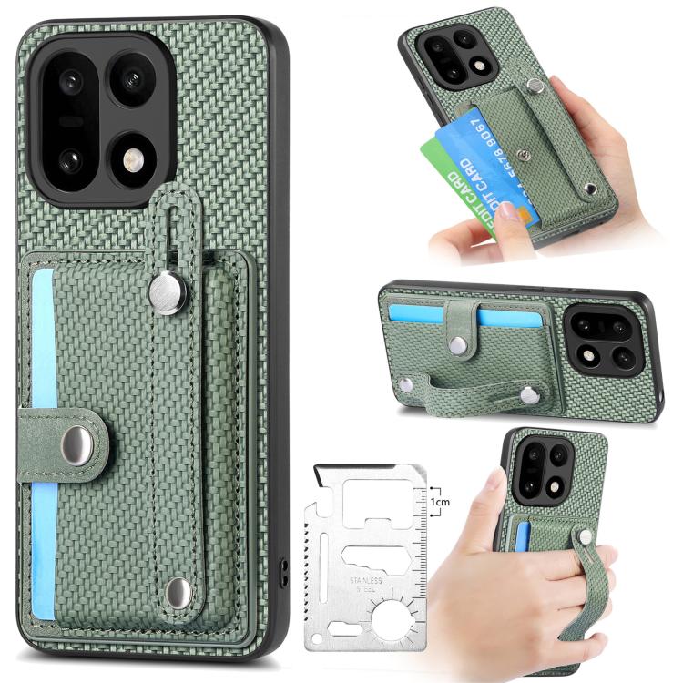 Wristband Kickstand Wallet Back Phone Case with Tool Knife, For OnePlus Ace 6 / 6T / 15R, For OnePlus 15