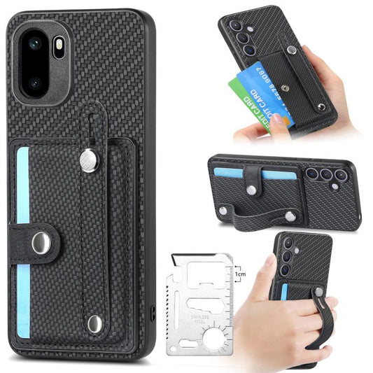 Wristband Kickstand Wallet Back Phone Case with Tool Knife, For OnePlus Ace 6 / 6T / 15R, For OnePlus 15