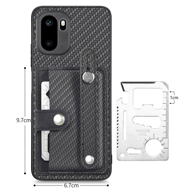 Wristband Kickstand Wallet Back Phone Case with Tool Knife, For OnePlus Ace 6 / 6T / 15R, For OnePlus 15