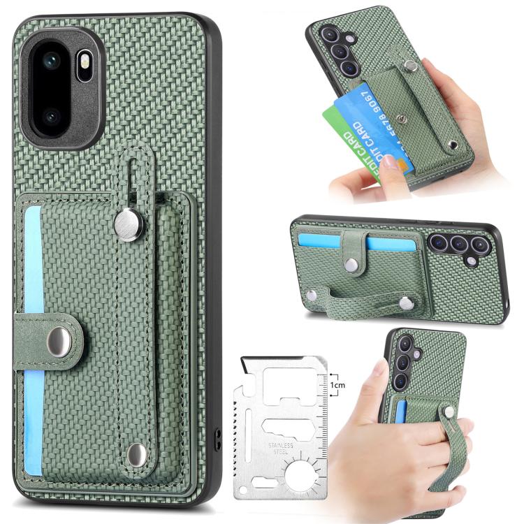 Wristband Kickstand Wallet Back Phone Case with Tool Knife, For OnePlus Ace 6 / 6T / 15R, For OnePlus 15