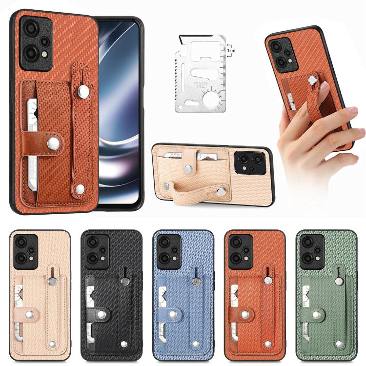 Wristband Kickstand Wallet Back Phone Case with Tool Knife, For OnePlus Ace 6 / 6T / 15R, For OnePlus 15