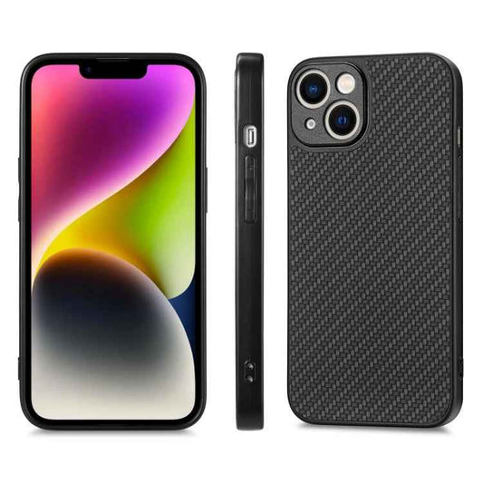 Carbon Fiber Texture Leather Back Phone Case