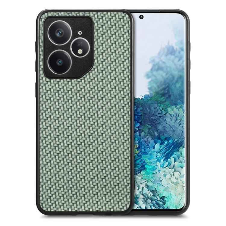 Carbon Fiber Texture Leather Back Cover Phone Case, For Realme 14 Pro+, For Realme 14 Pro, For Realme Neo7, For Realme C30