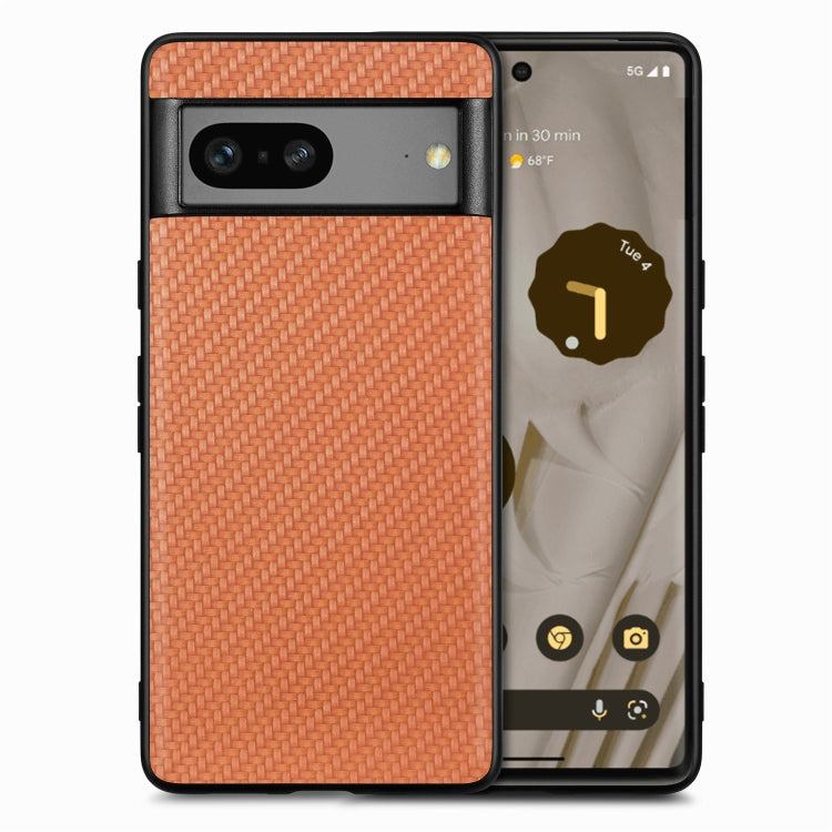 Carbon Fiber Texture Leather Back Cover Phone Case, For Google Pixel 10 Pro XL, For Google Pixel 10 / 10 Pro, For Google Pixel 9a, For Google Pixel 9 Pro XL, For Google Pixel 9 / 9 Pro, For Google Pixel 7a, For Google Pixel 6a, For Google Pixel 6 Pro  ...