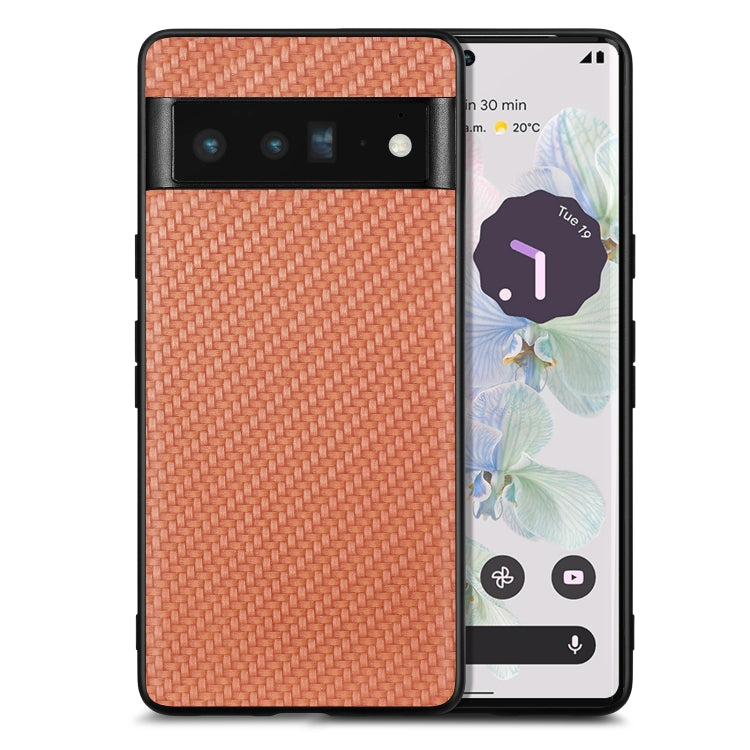 Carbon Fiber Texture Leather Back Cover Phone Case, For Google Pixel 10 Pro XL, For Google Pixel 10 / 10 Pro, For Google Pixel 9a, For Google Pixel 9 Pro XL, For Google Pixel 9 / 9 Pro, For Google Pixel 7a, For Google Pixel 6a, For Google Pixel 6 Pro  ...