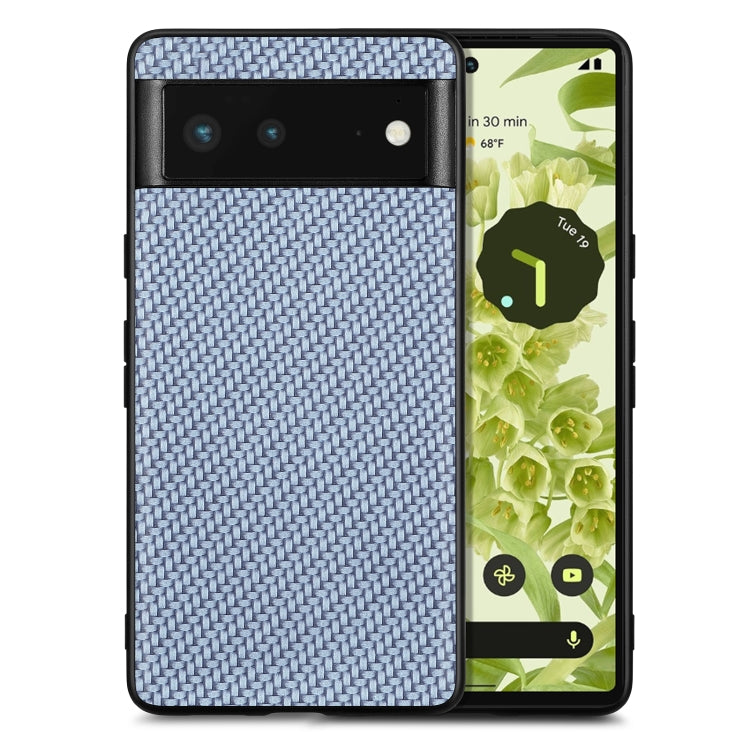 Carbon Fiber Texture Leather Back Cover Phone Case, For Google Pixel 10 Pro XL, For Google Pixel 10 / 10 Pro, For Google Pixel 9a, For Google Pixel 9 Pro XL, For Google Pixel 9 / 9 Pro, For Google Pixel 7a, For Google Pixel 6a, For Google Pixel 6 Pro  ...