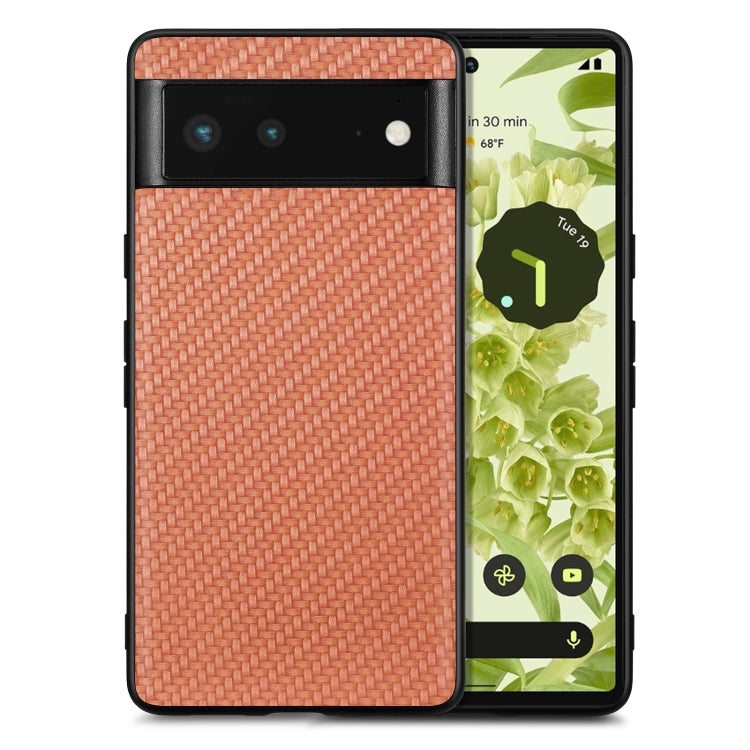 Carbon Fiber Texture Leather Back Cover Phone Case, For Google Pixel 10 Pro XL, For Google Pixel 10 / 10 Pro, For Google Pixel 9a, For Google Pixel 9 Pro XL, For Google Pixel 9 / 9 Pro, For Google Pixel 7a, For Google Pixel 6a, For Google Pixel 6 Pro  ...