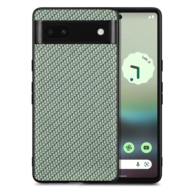 Carbon Fiber Texture Leather Back Cover Phone Case, For Google Pixel 10 Pro XL, For Google Pixel 10 / 10 Pro, For Google Pixel 9a, For Google Pixel 9 Pro XL, For Google Pixel 9 / 9 Pro, For Google Pixel 7a, For Google Pixel 6a, For Google Pixel 6 Pro  ...
