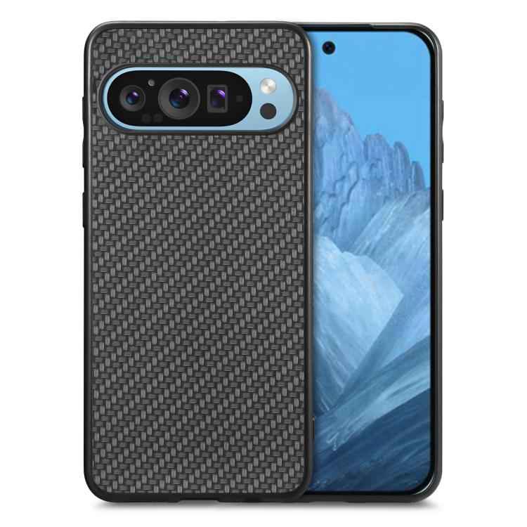 Carbon Fiber Texture Leather Back Cover Phone Case, For Google Pixel 10 Pro XL, For Google Pixel 10 / 10 Pro, For Google Pixel 9a, For Google Pixel 9 Pro XL, For Google Pixel 9 / 9 Pro, For Google Pixel 7a, For Google Pixel 6a, For Google Pixel 6 Pro  ...