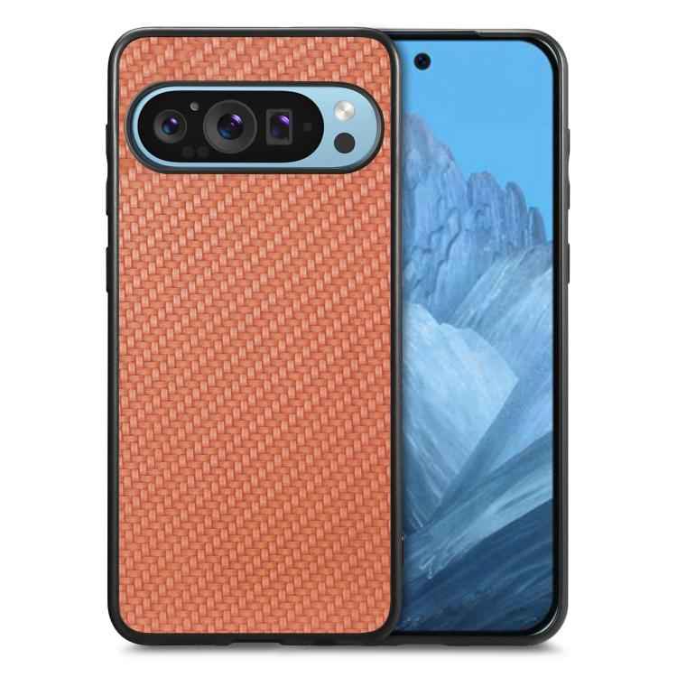Carbon Fiber Texture Leather Back Cover Phone Case, For Google Pixel 10 Pro XL, For Google Pixel 10 / 10 Pro, For Google Pixel 9a, For Google Pixel 9 Pro XL, For Google Pixel 9 / 9 Pro, For Google Pixel 7a, For Google Pixel 6a, For Google Pixel 6 Pro  ...