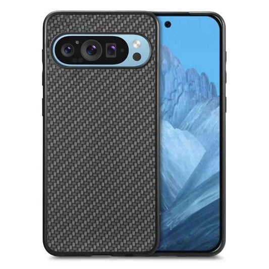Carbon Fiber Texture Leather Back Cover Phone Case, For Google Pixel 10 Pro XL, For Google Pixel 10 / 10 Pro, For Google Pixel 9a, For Google Pixel 9 Pro XL, For Google Pixel 9 / 9 Pro, For Google Pixel 7a, For Google Pixel 6a, For Google Pixel 6 Pro  ...