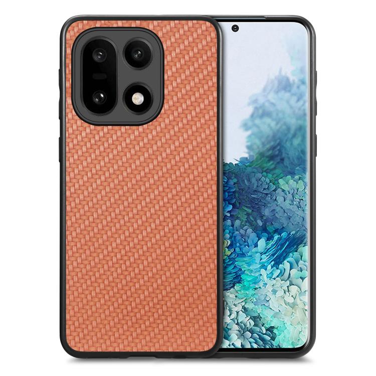 Carbon Fiber Texture Leather Back Cover Phone Case, For OnePlus Ace 6 / 6T / 15R, For OnePlus 15