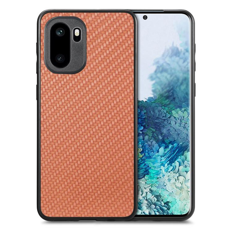 Carbon Fiber Texture Leather Back Cover Phone Case, For OnePlus Ace 6 / 6T / 15R, For OnePlus 15