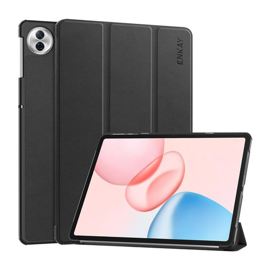ENKAY Tri-fold Custer Texture Leather Smart Tablet Case