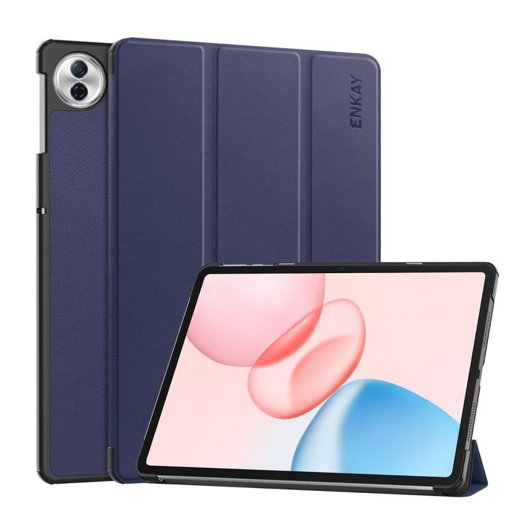 ENKAY Tri-fold Custer Texture Leather Smart Tablet Case