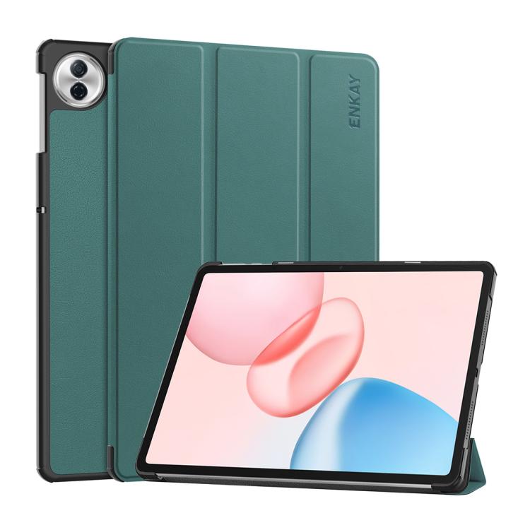 ENKAY Tri-fold Custer Texture Leather Smart Tablet Case