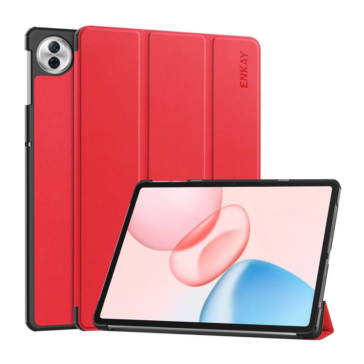 ENKAY Tri-fold Custer Texture Leather Smart Tablet Case