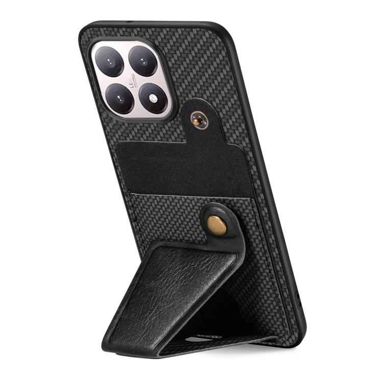 Carbon Fiber Wallet Flip Card K-shaped Holder Phone Case, For Xiaomi 15T, For Redmi 15C 5G / 4G Global 171mm, For Redmi K80 Pro / Poco F7 Ultra, For Redmi K80 / Poco F7 Pro, For Redmi Turbo 4, For Xiaomi Poco X7 Pro, For Redmi Note 12 5G               ...