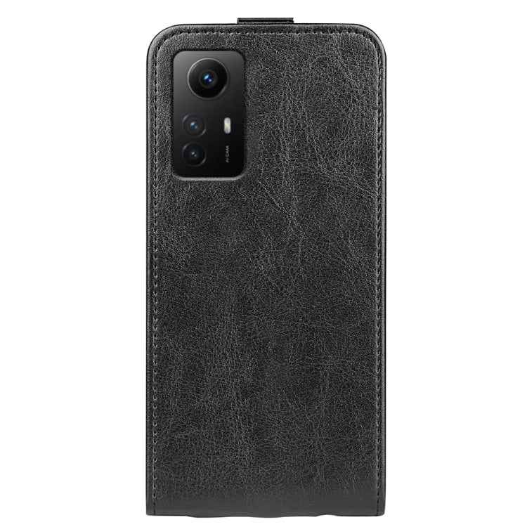 R64 Texture Single Vertical Flip Leather Phone Case, For Redmi Note 12S
