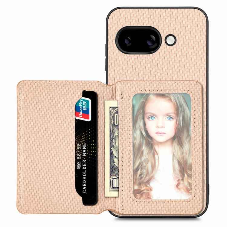 Carbon Fiber Magnetic Card Bag Phone Case, For Google Pixel 10 Pro XL, For Google Pixel 10 / 10 Pro, For Google Pixel 9a, For Google Pixel 9 Pro XL, For Google Pixel 9 / 9 Pro, For Google Pixel 7a, For Google Pixel 6