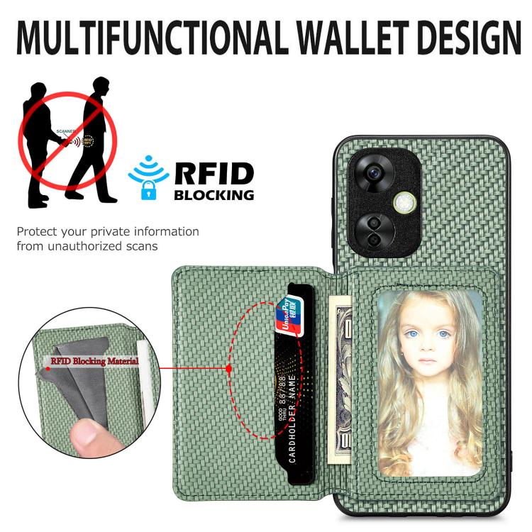 Carbon Fiber Magnetic Card Bag Phone Case, For OnePlus Ace 6 / 6T / 15R, For OnePlus 15, For OnePlus 13