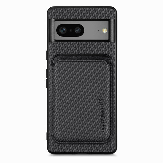 Carbon Fiber Leather Card Magsafe Phone Case, For Google Pixel 7, For Google Pixel 6