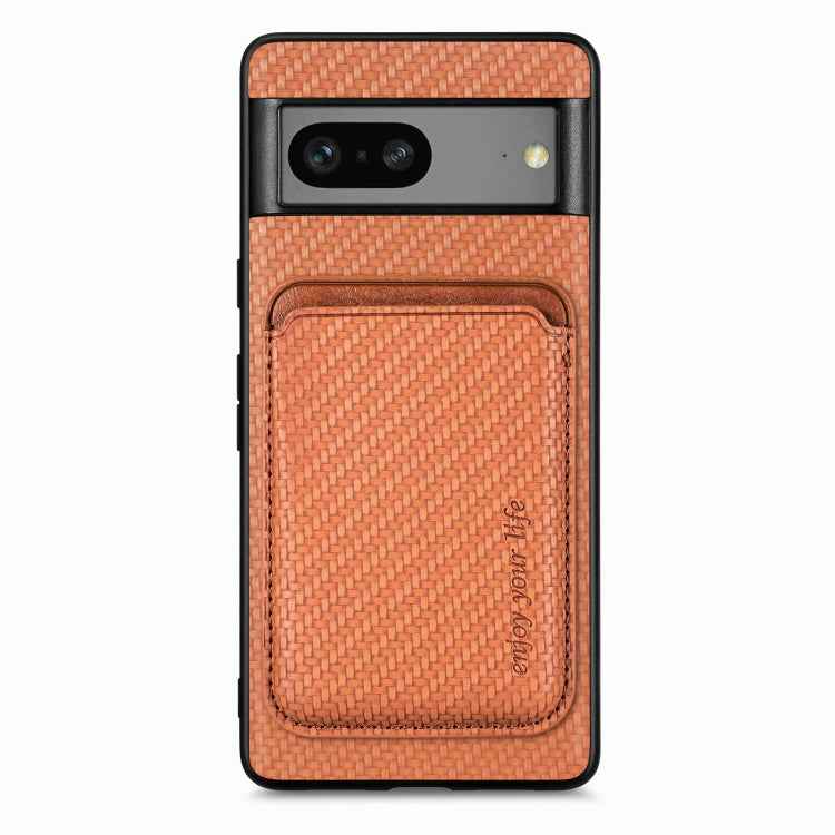 Carbon Fiber Leather Card Magsafe Phone Case, For Google Pixel 10 Pro XL, For Google Pixel 9 Pro XL, For Google Pixel 10 / 10 Pro, For Google Pixel 9 / 9 Pro, For Google Pixel 9a, For Google Pixel 7 Pro, For Google Pixel 7, For Google Pixel 6