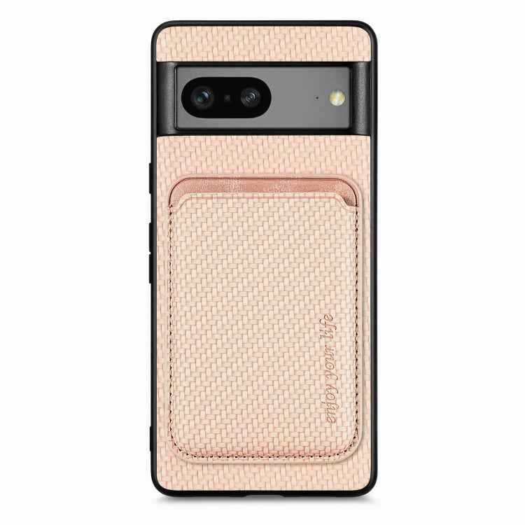 Carbon Fiber Leather Card Magsafe Phone Case, For Google Pixel 10 Pro XL, For Google Pixel 9 Pro XL, For Google Pixel 10 / 10 Pro, For Google Pixel 9 / 9 Pro, For Google Pixel 9a, For Google Pixel 7 Pro, For Google Pixel 7, For Google Pixel 6