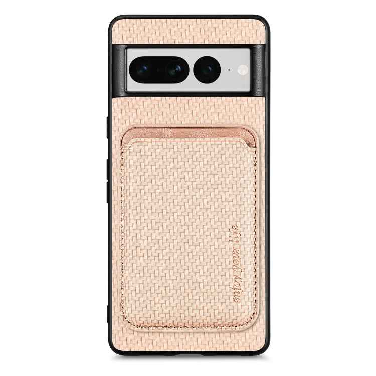 Carbon Fiber Leather Card Magsafe Phone Case, For Google Pixel 10 Pro XL, For Google Pixel 9 Pro XL, For Google Pixel 10 / 10 Pro, For Google Pixel 9 / 9 Pro, For Google Pixel 9a, For Google Pixel 7 Pro, For Google Pixel 7, For Google Pixel 6