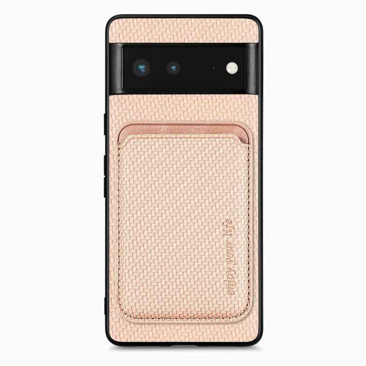 Carbon Fiber Leather Card Magsafe Phone Case, For Google Pixel 10 Pro XL, For Google Pixel 9 Pro XL, For Google Pixel 10 / 10 Pro, For Google Pixel 9 / 9 Pro, For Google Pixel 9a, For Google Pixel 7 Pro, For Google Pixel 7, For Google Pixel 6